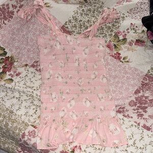 Loveshackfancy pink dress